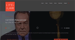 Desktop Screenshot of lifeofthelaw.org