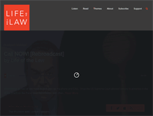 Tablet Screenshot of lifeofthelaw.org